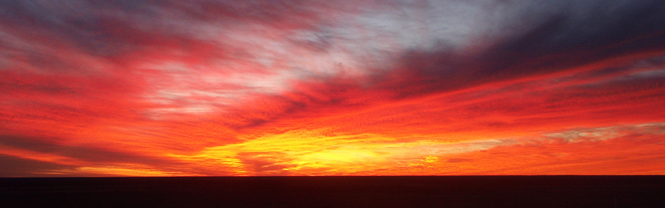 sunset, central Australia